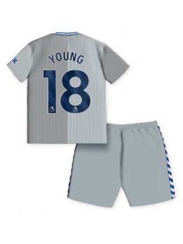 Otroški Nogometna dresi replika Everton Ashley Young #18 Tretji 2023-24 Kratek rokav (+ hlače)